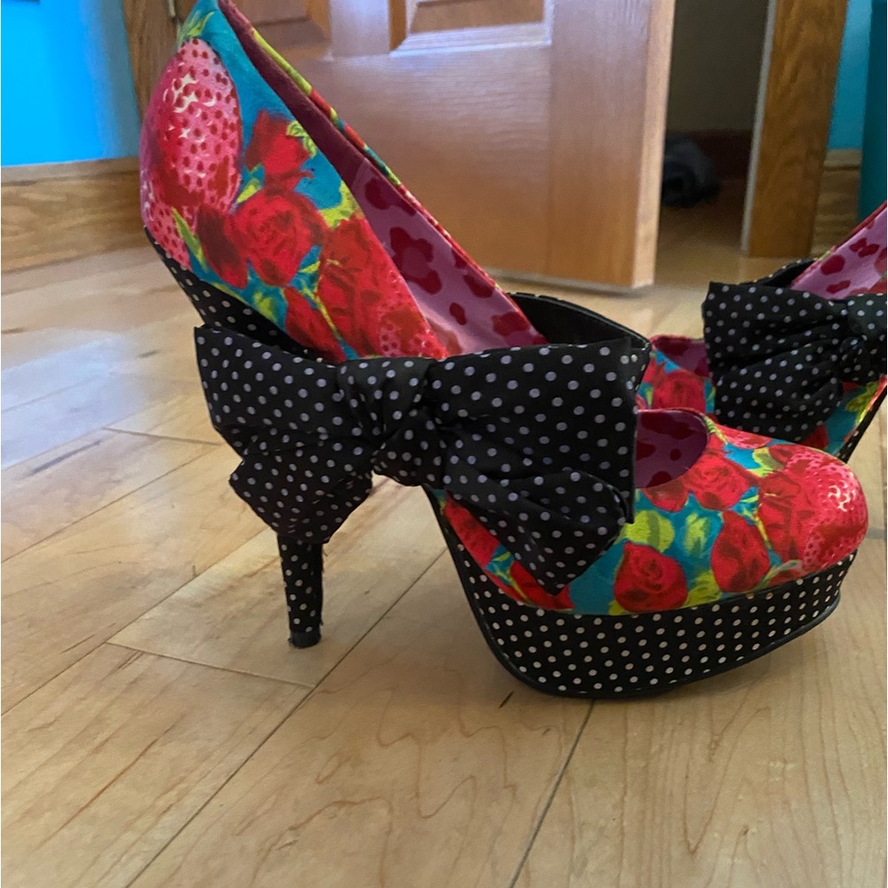 Iron Fist Strawberry and dots heels